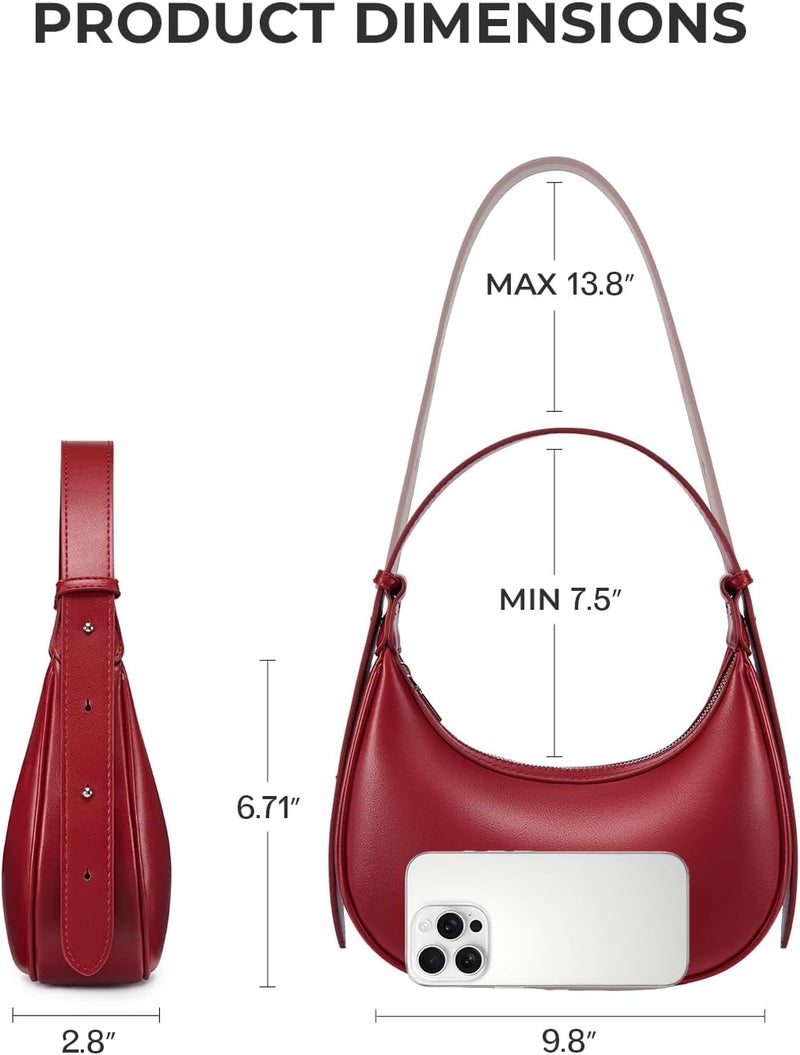 CHOLISS Shoulder Bag for Women RFID Vegan Leather Crescent Hobo Bag Clutch Underarm Purse Top-Handle Travel Handbags - Image 5